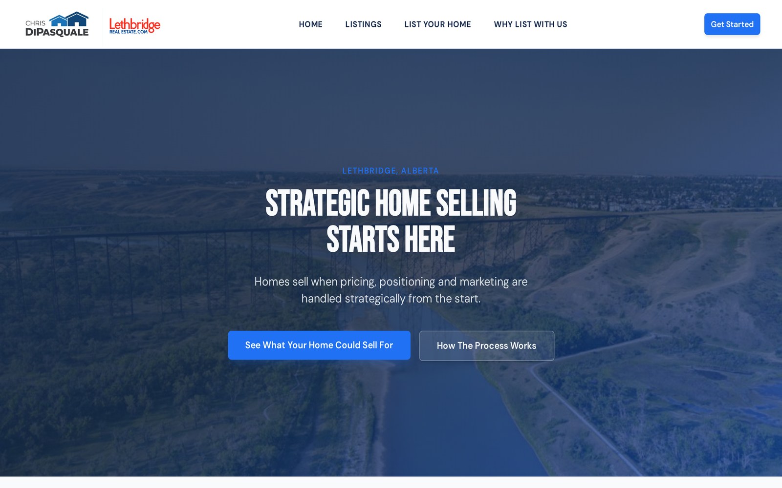 Lethbridge Listed website homepage
